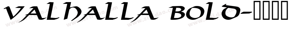 Valhalla Bold字体转换